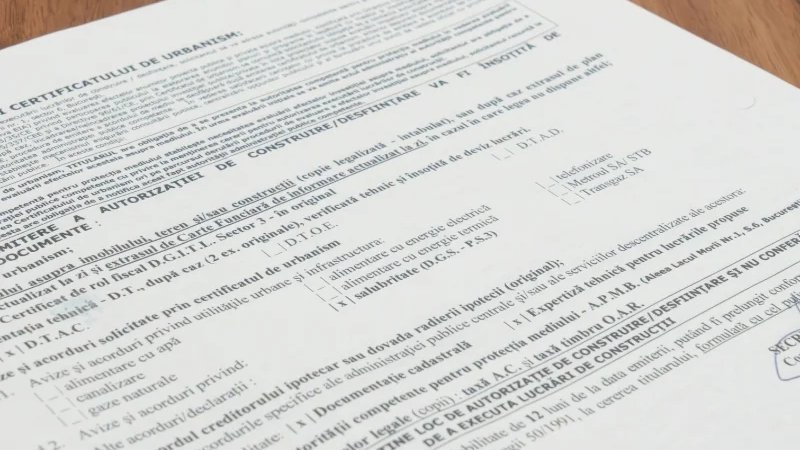 Depunere certificat de urbanism